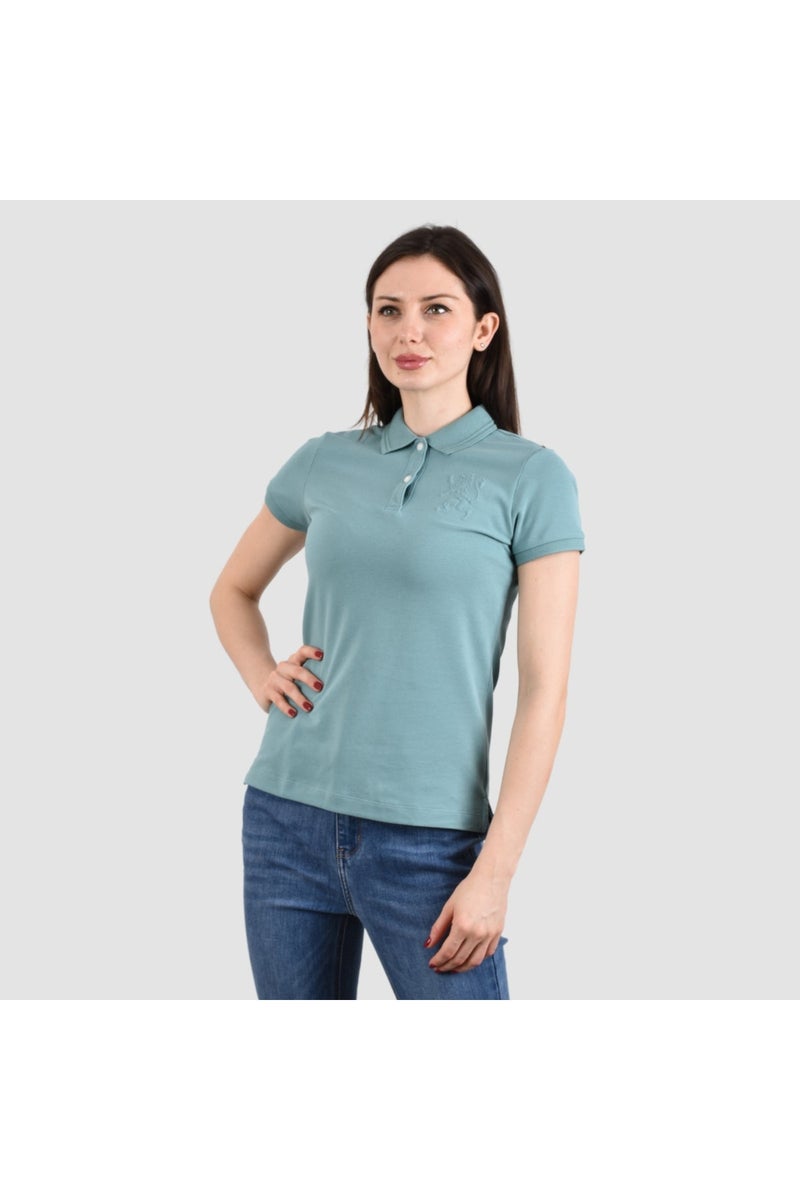 GIORDANO Women's Green Polo Shirt - Size M - Image 2